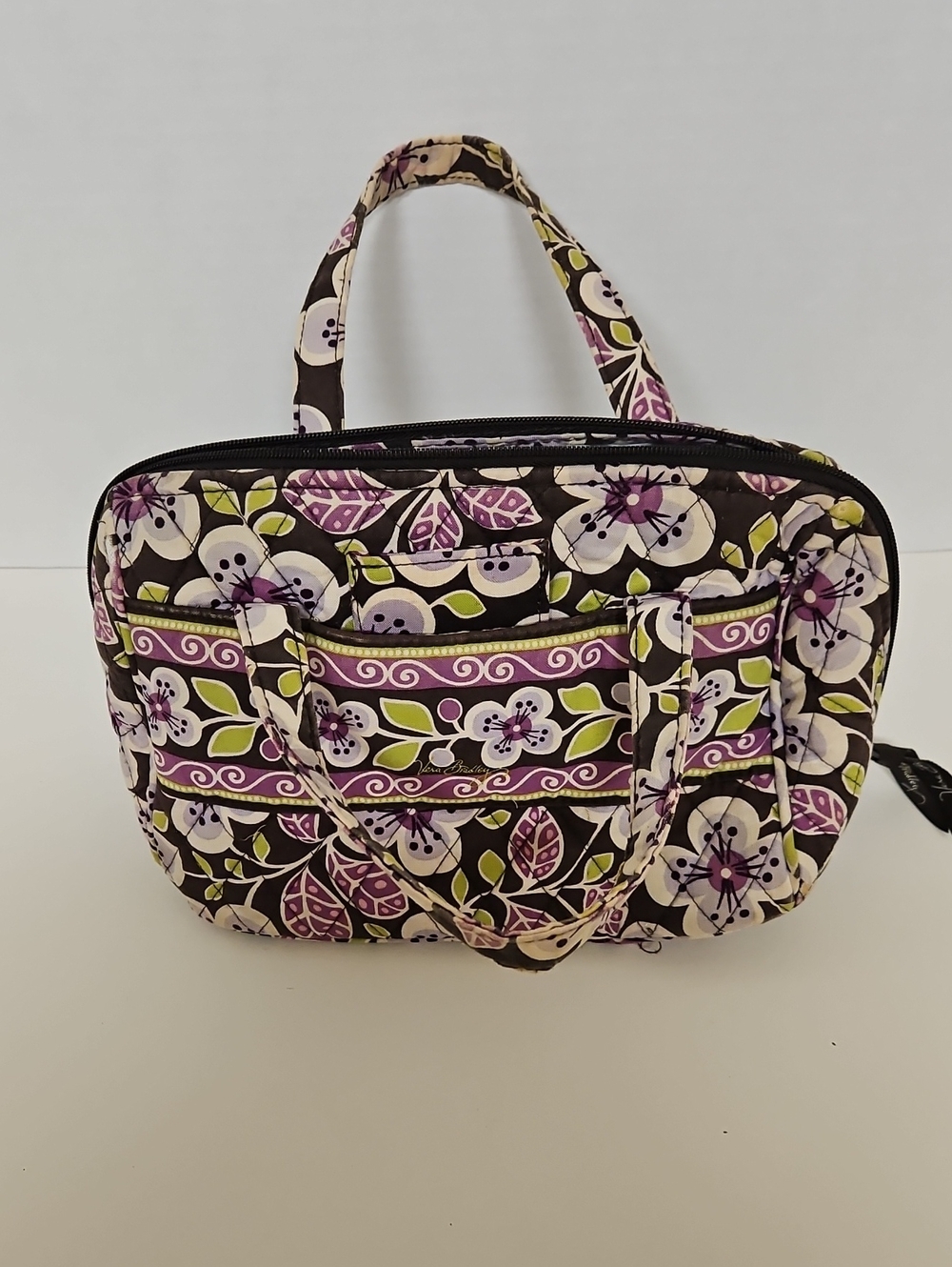 Vera Bradley Lunch Bag - Purple/Black